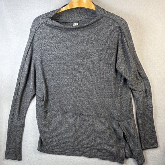 We‎ The Free People Londontown Tee Size XS Boho Oversized Boat Neck Thermal Top - Picture 2 of 10